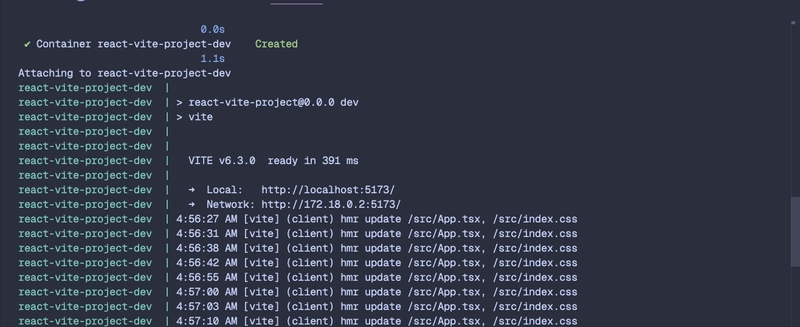 Terminal Log Screenshot